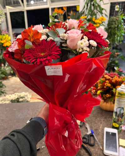 Bouquet di fiori - rosso