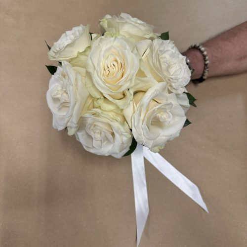 bouquet piccolo rose bianche
